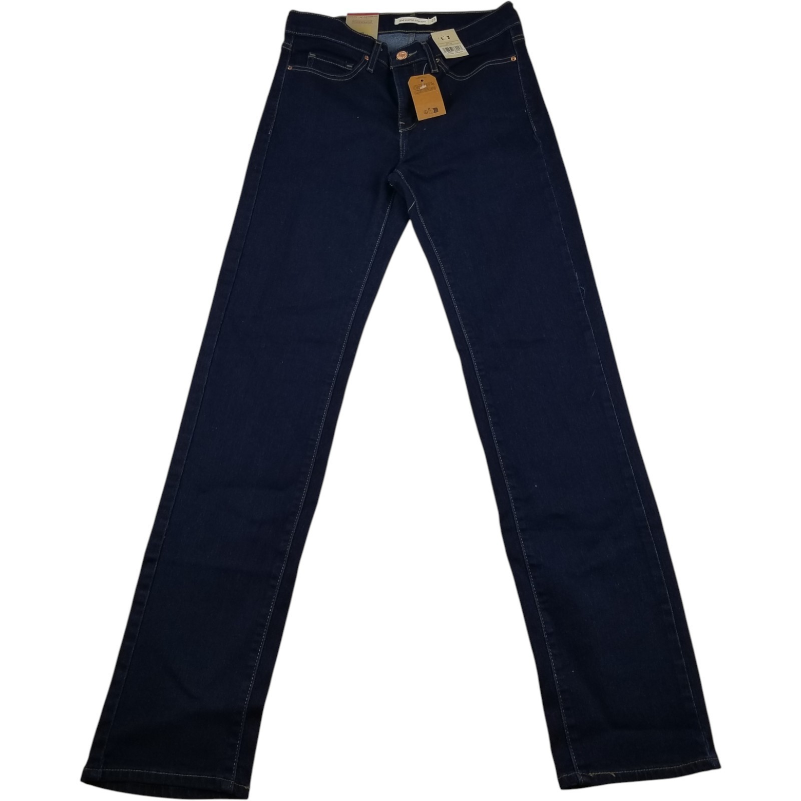 Levi’s Women’s 314 Shaping Straight Mid-Rise Stretch Denim Jean Dark Wash 28×32