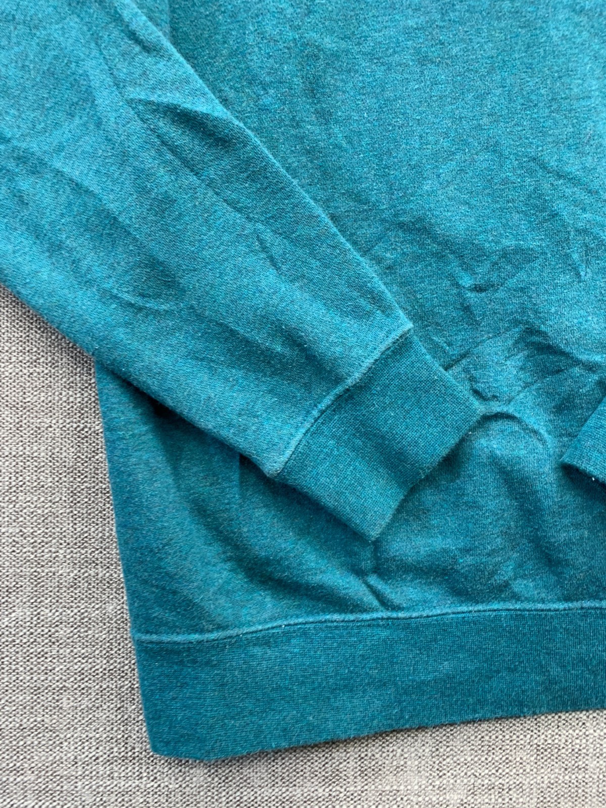 Nike Sportswear Essential Hoodie Women Small Teal Blue Funnel Neck Raglan Sleeve