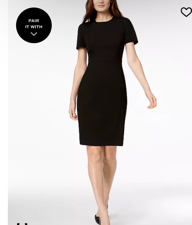 Calvin Klein Scuba Sheath Dress Size 6