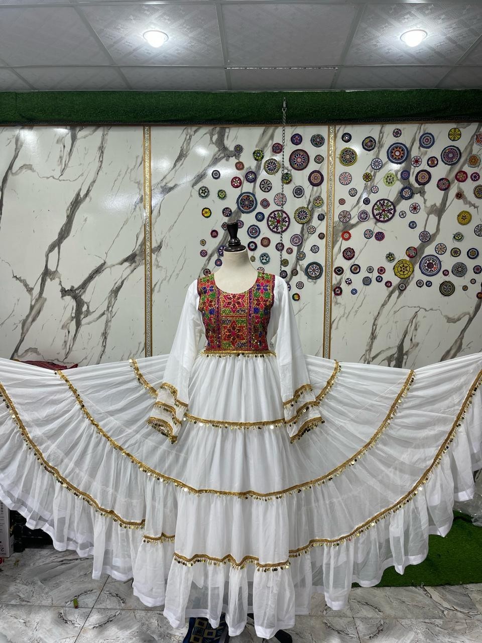 Afghan long kochi party dress.Afghani cultural dress .handmade dress for wome