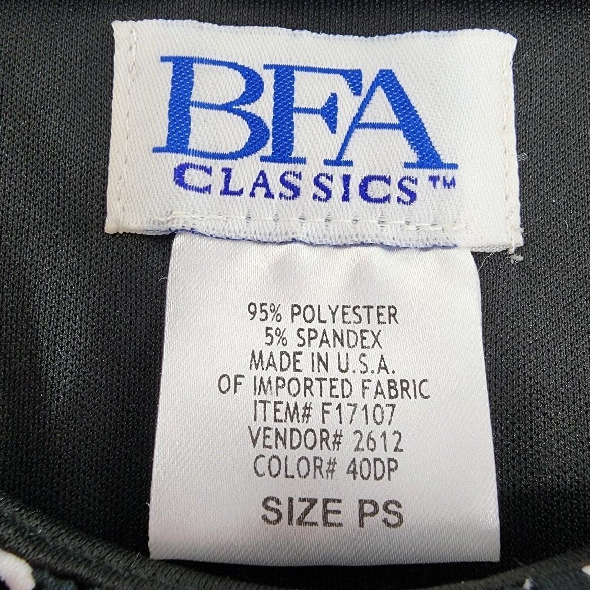 Vintage BFA Classics Dress Womens PS Black White Belted Flutter Sleeve Blouson