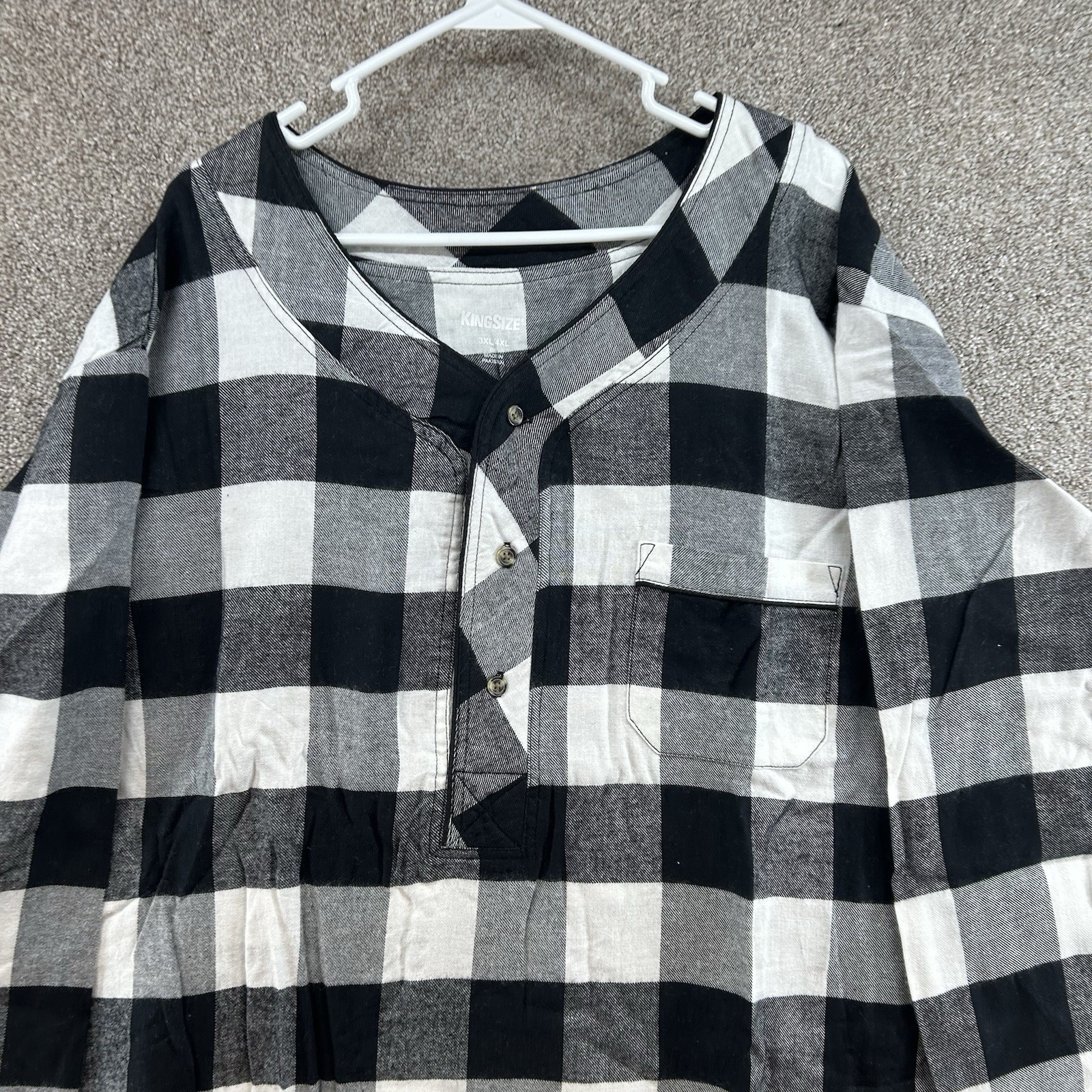 NWOT Kingsize Women’s Dress Size 3XL/4XL Big Tall Buffalo Plaid Long Sleeve
