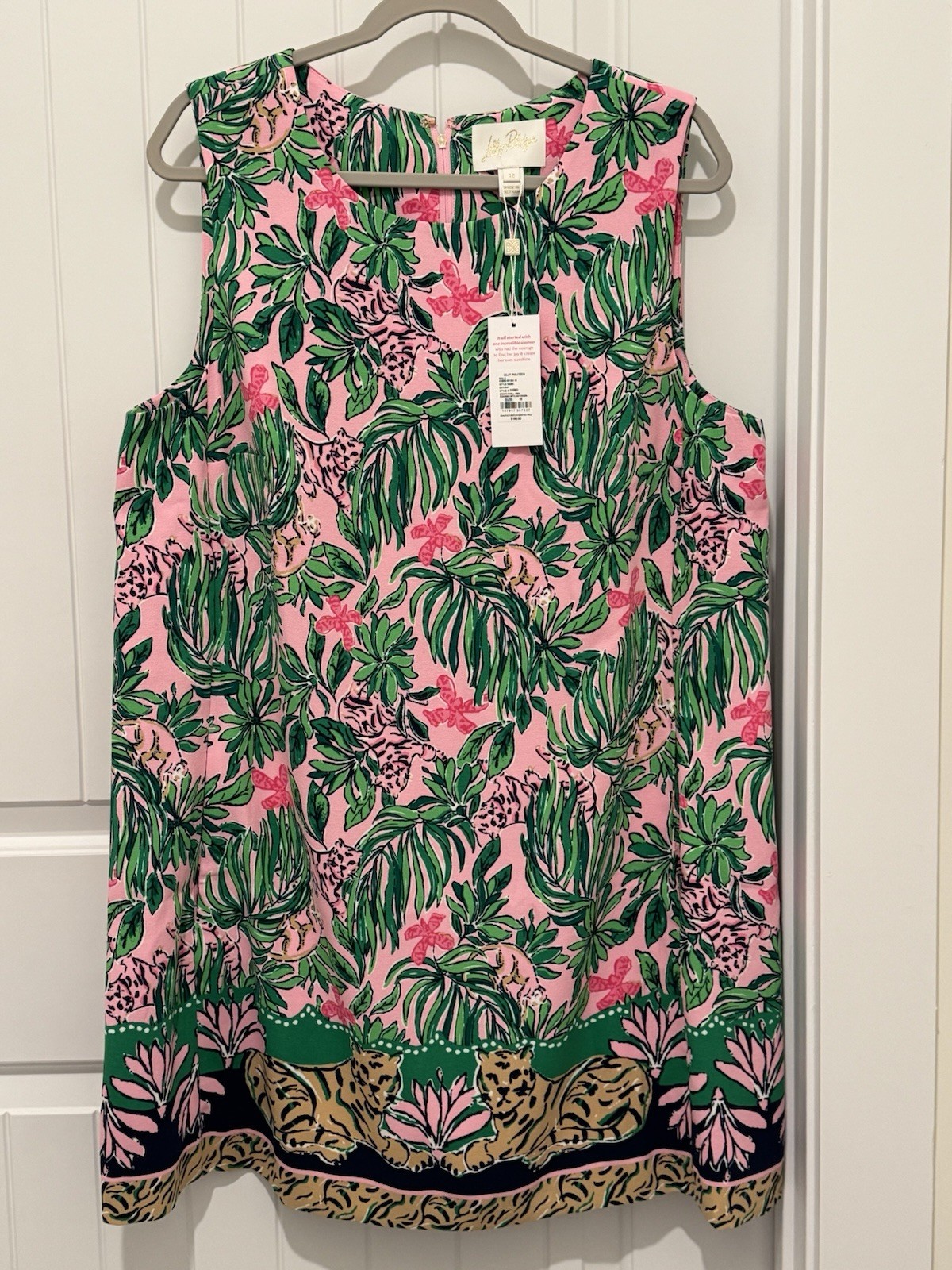 NWT Lilly Pulitzer 16 Edita Shift Dress “Roaring With Joy” sz 16