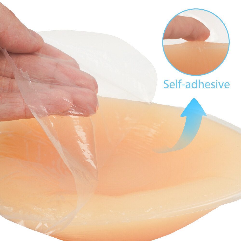 Binimokoo Teardrop Silicone Breast Forms A-H Cup Fake Boobs Bra Enhancers