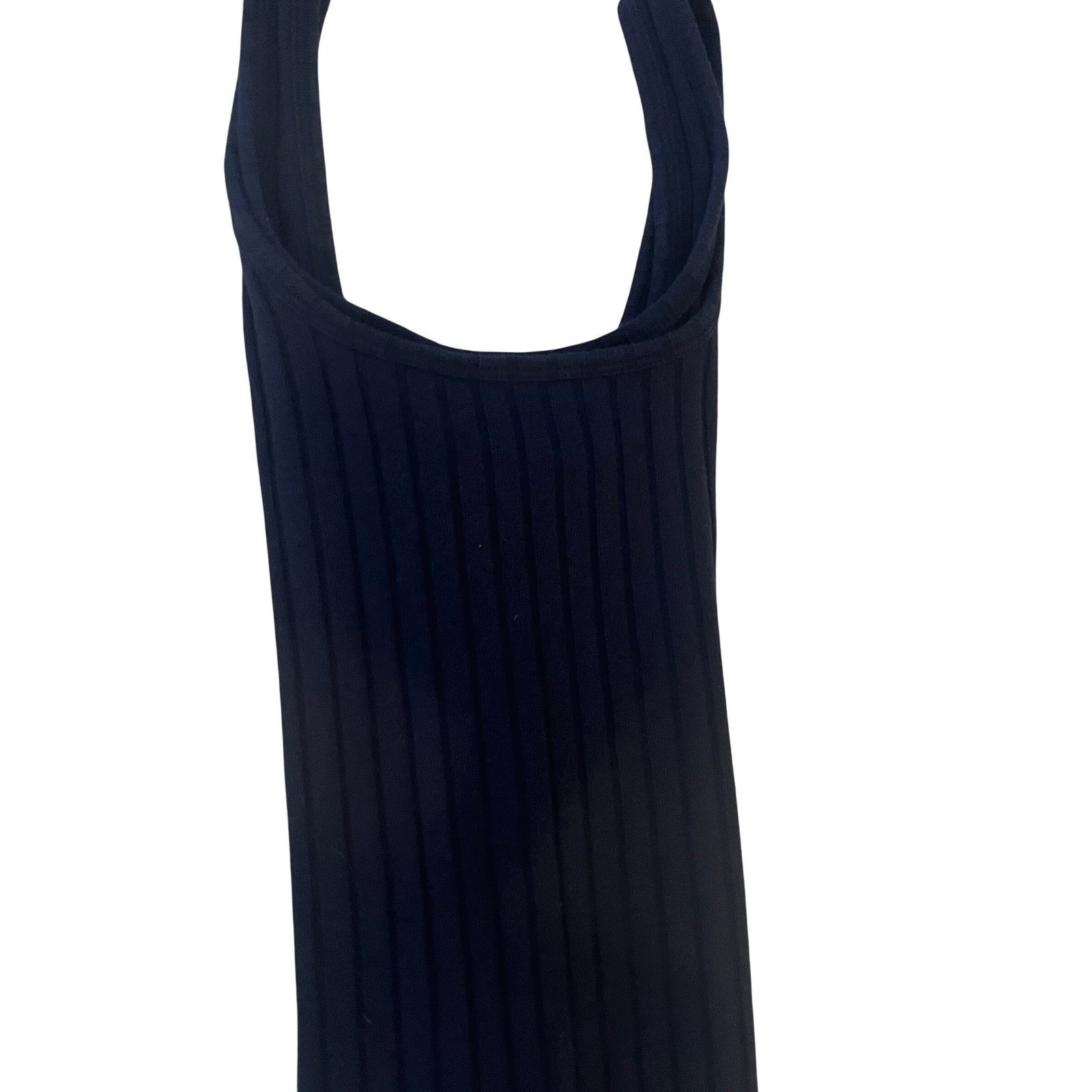 Old Navy -NWOT – Black Ribbed Tank Dress Spaghetti Strap Mini Size S