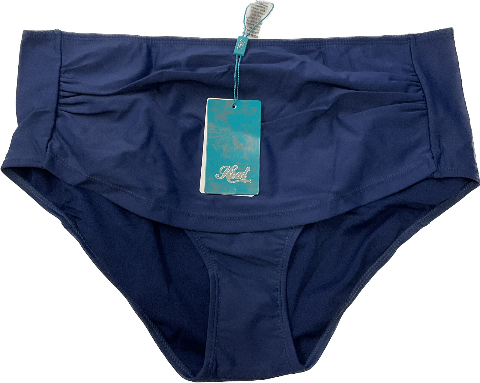 Heat Swimwear High Waisted Bottom Womens Size XL Blue