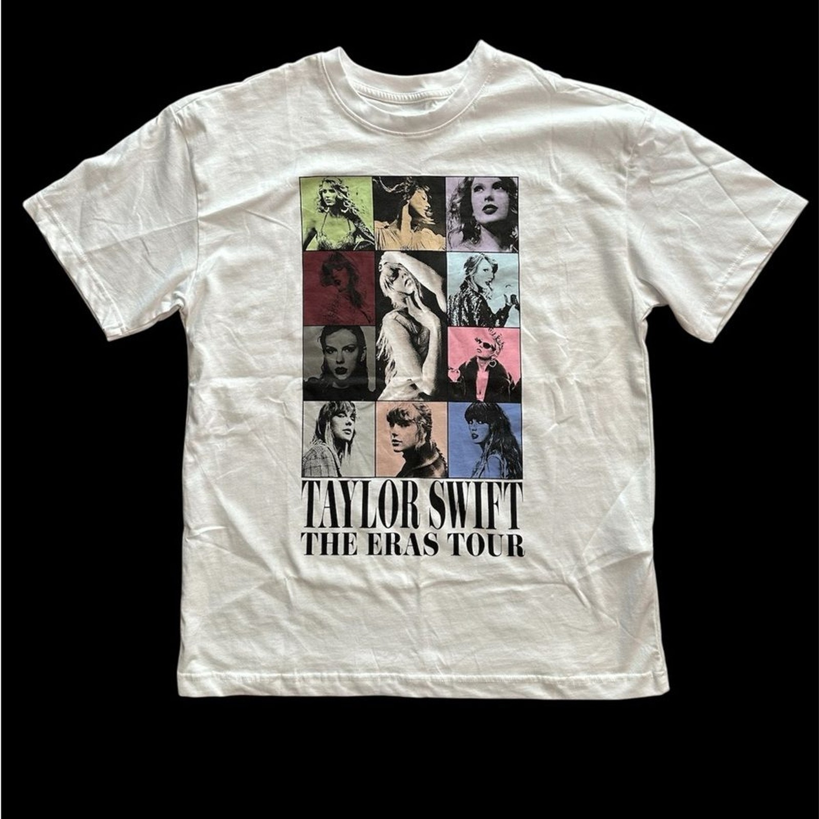 Taylor Swift The Eras Tour T-Shirt. 2023 & 2024 tour dates on the back. Medium.