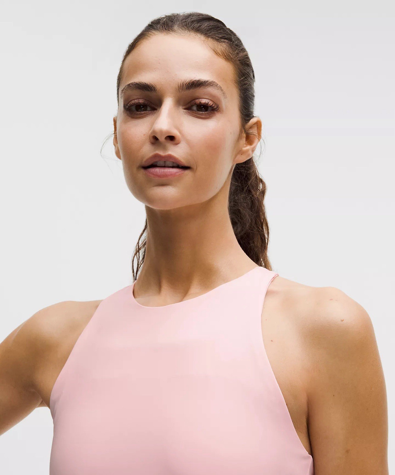 Lululemon Size Small Racerback High-Neck Tennis Tank Top, Pink Pearl, NWT