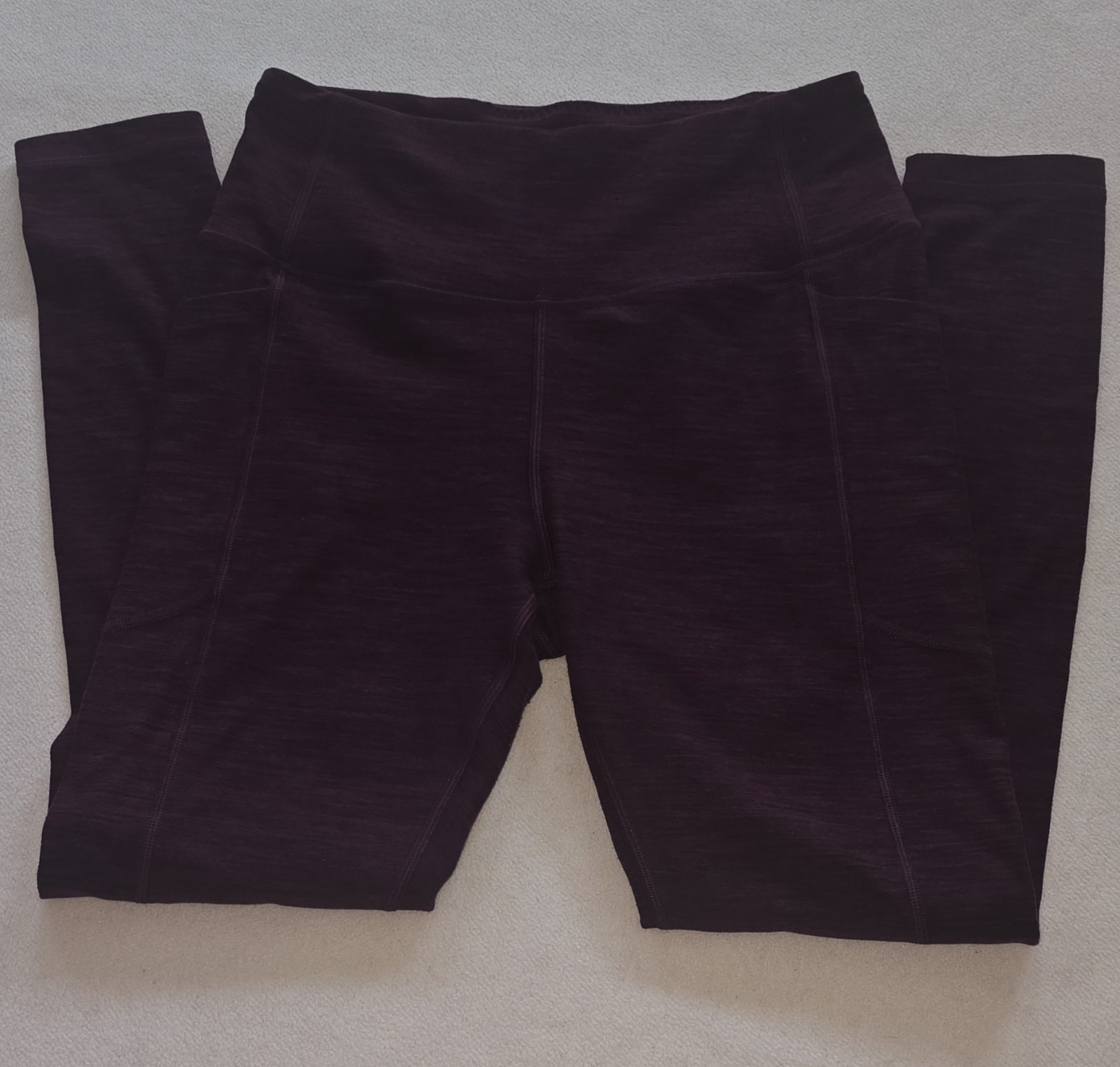 Victoria’s Secret Sport High Rise Ankle Yoga Leggings Purple Flecked 6