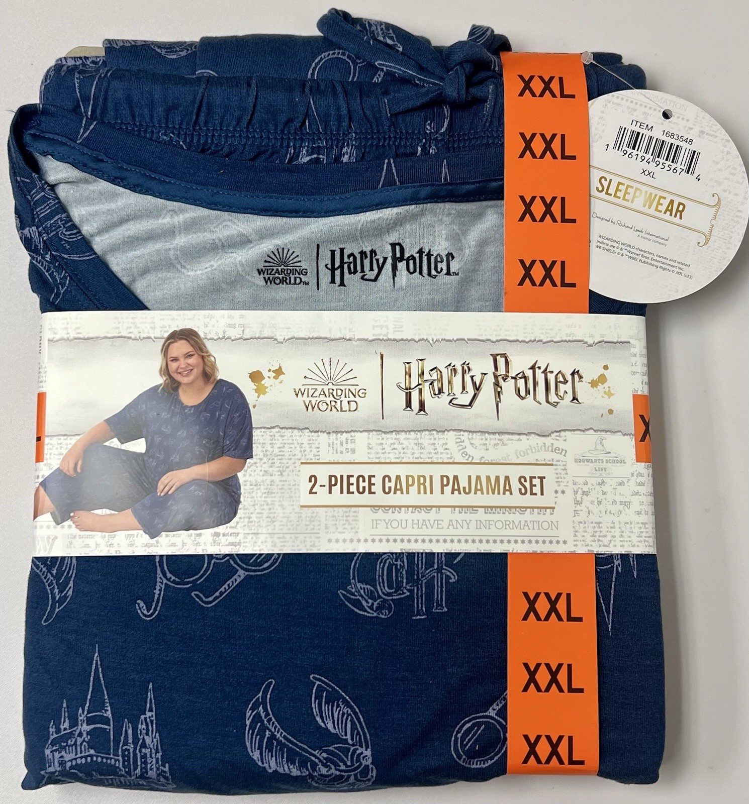 Women’s Harry Potter Wizarding World 2pc Capri Pajama Set. NWT. Sz XXL L@@K