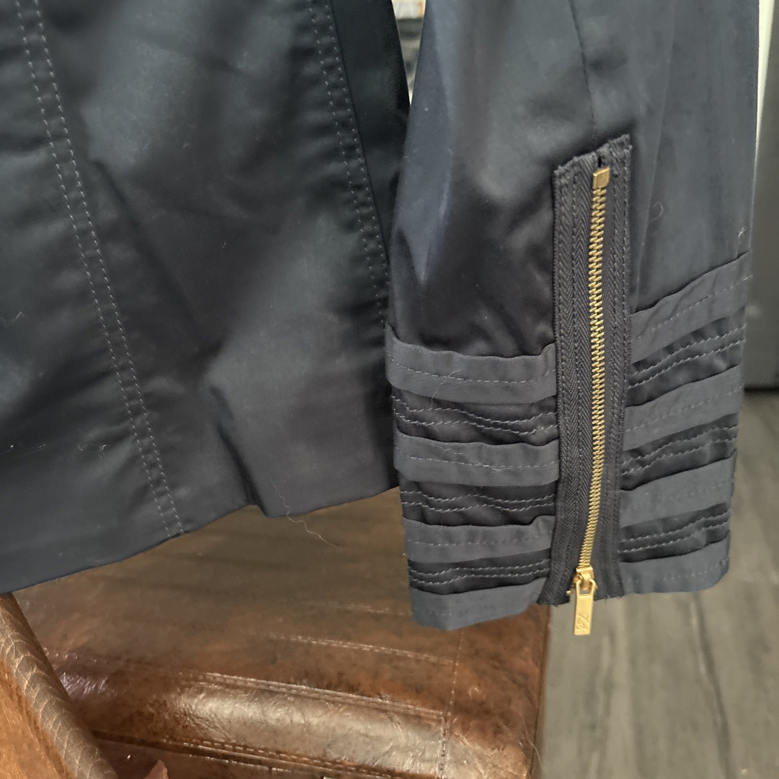 Z Spoke Zac Posen Women’s Black Moto Zip Jacket Size 4 Dry Clean Only