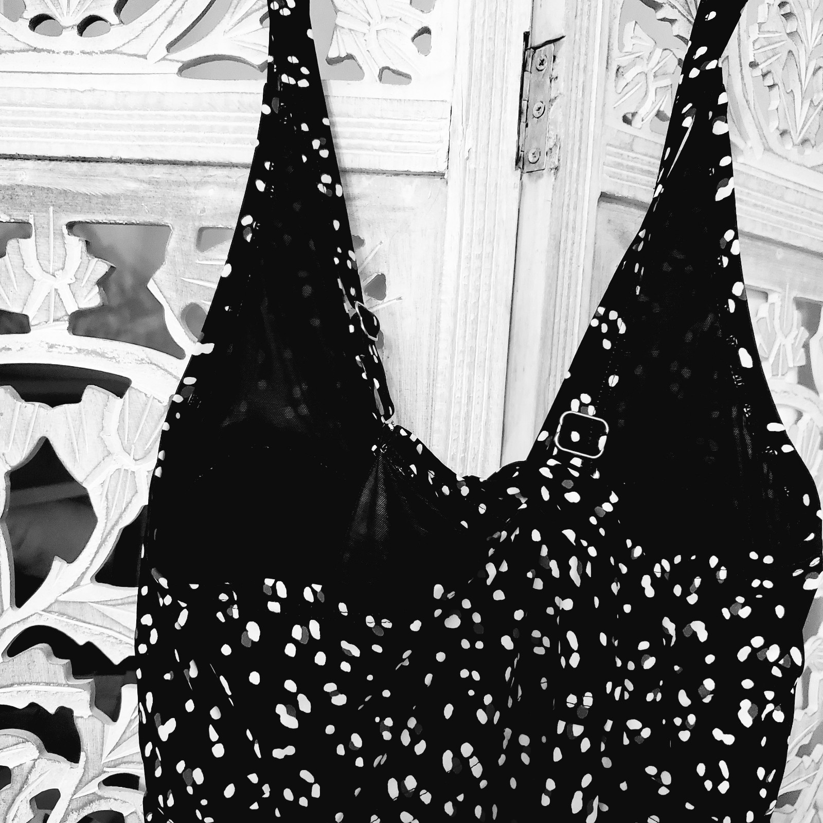 Swimsuits For All Women’s Polka Dot Tankini Swim Top Built-In Bra Plus Size 24