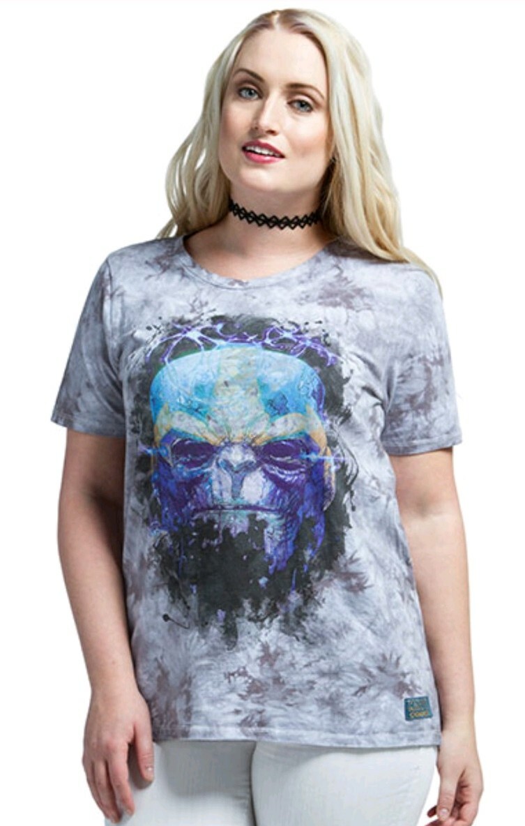 Marvel Thanos T-shirt – Mineral Washed Design (Womans, Small) Avengers