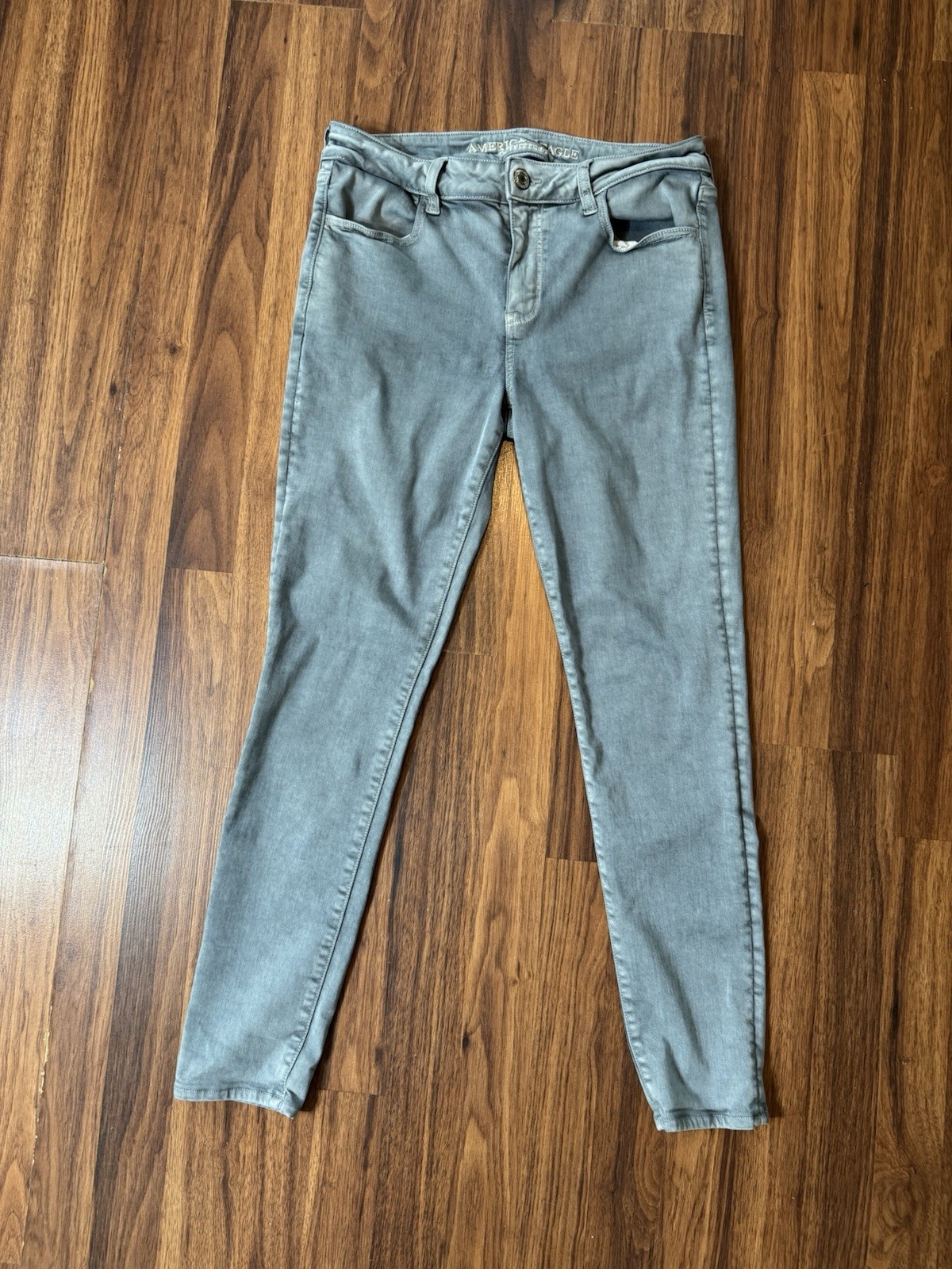 American Eagle Outfitters Super Stretch Jegging Jeans Women’s 12 Reg Green Skinn