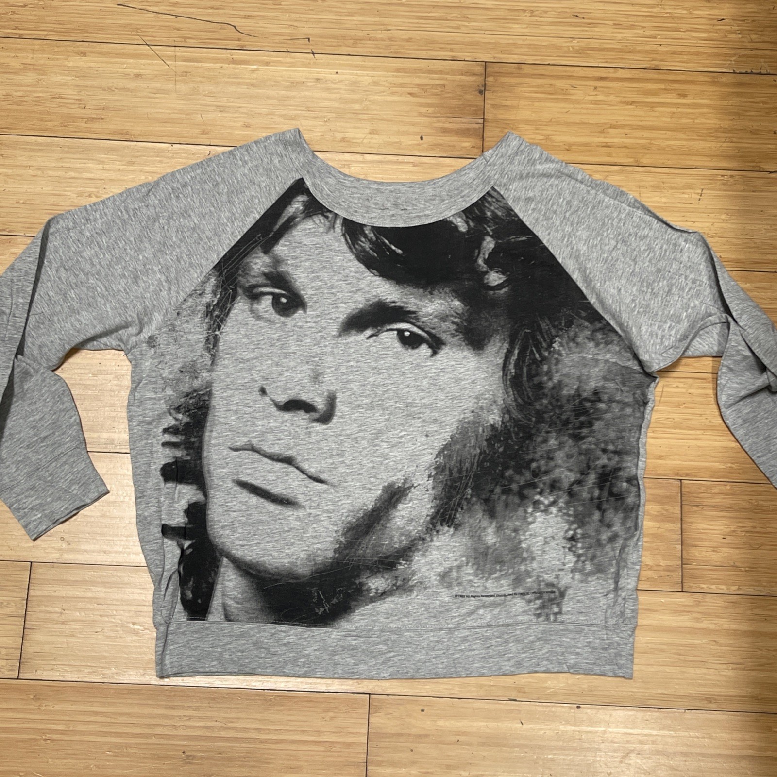 Vintage 1985 Jim Morrison The Doors Sweatshirt: Size SM, Official, Allover Print