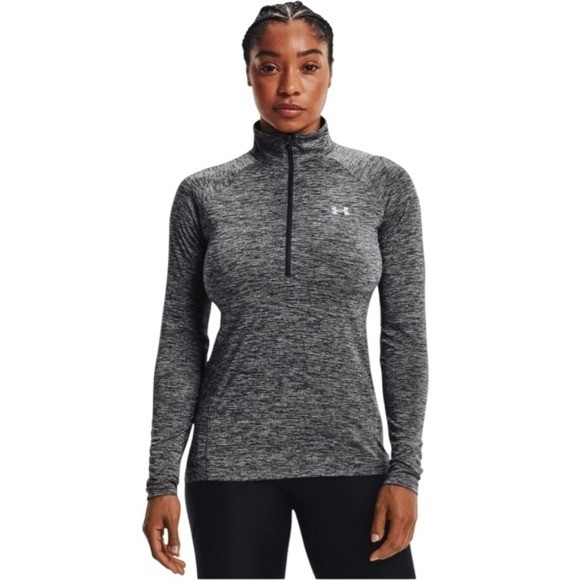 Under Armour Womens Heat Gear 1/2 Zip Athletic Workout Top Size M