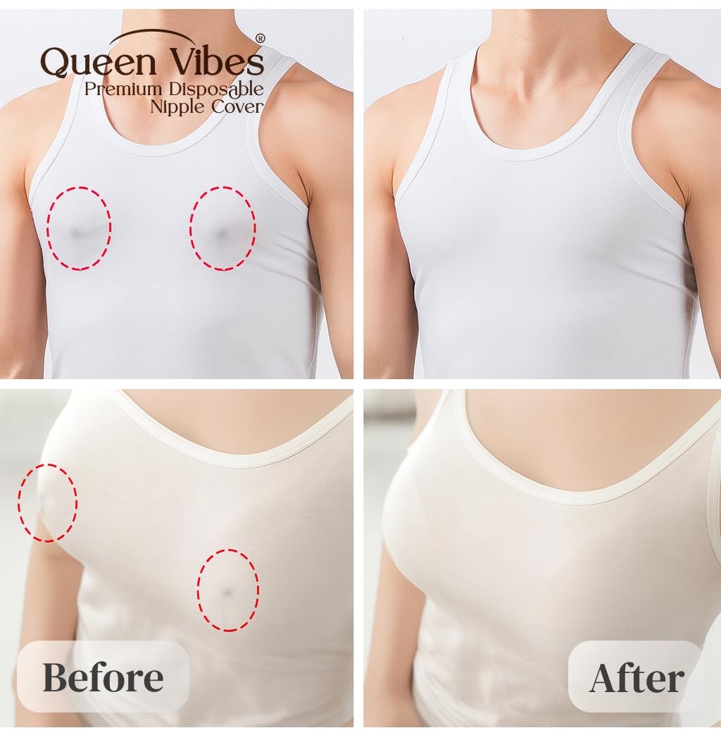40 Pieces Disposable Nipple Covers Breast Covers Bra Pads Pasties for Women
