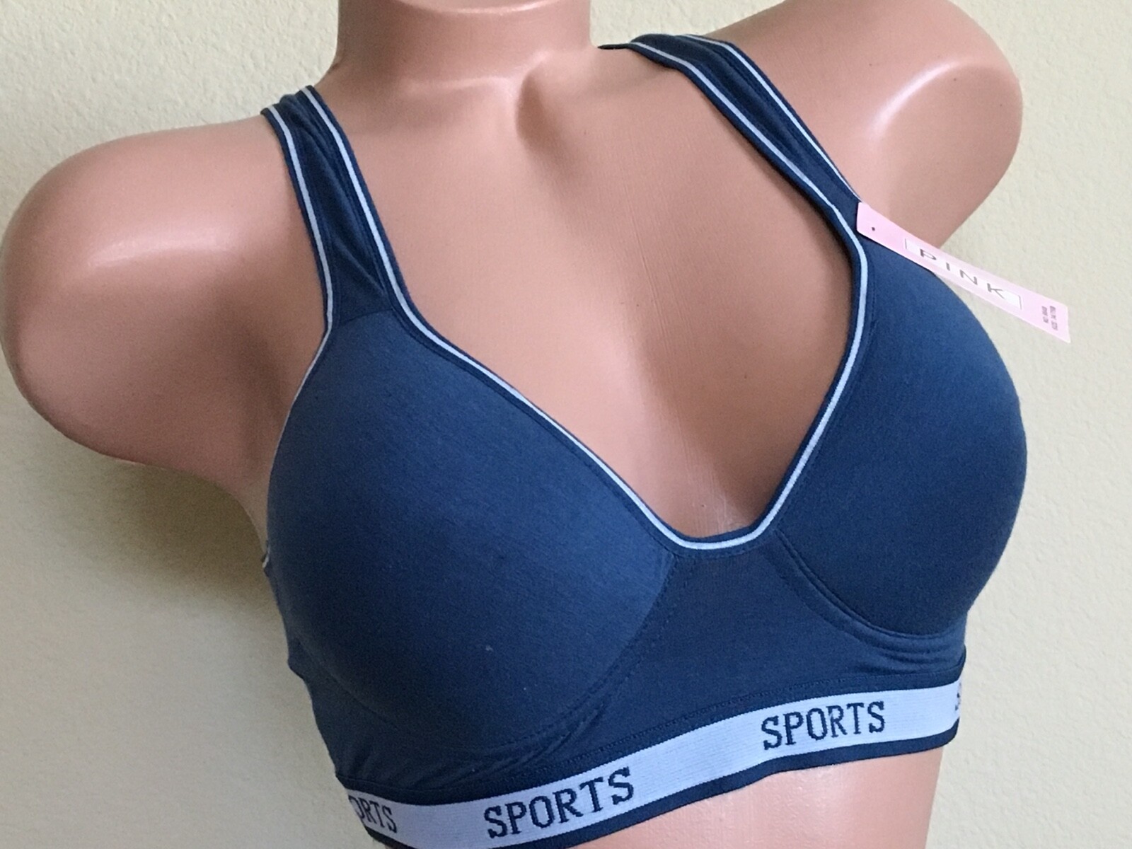 3- 6 Women’s Sports Bras Yoga Racer Back Molded Cup Bra 6648 High impact workout