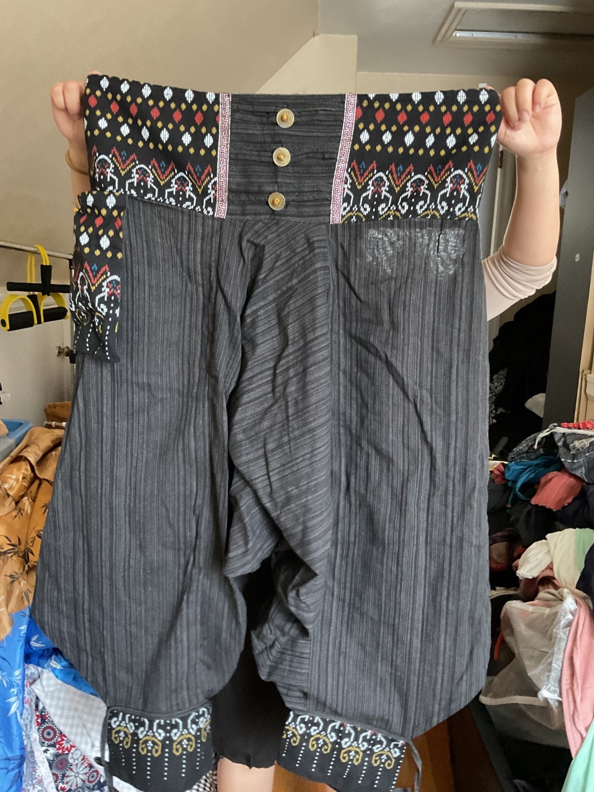 FREE SIZE BLACK CHIANG MAI THAILAND PANTS BRAND NEW
