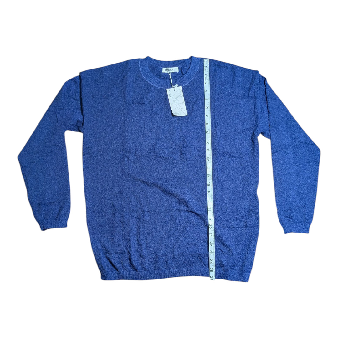 Etosell -NWT – Navy Sweater – Long Sleeve -Size Small – 100% Polyester