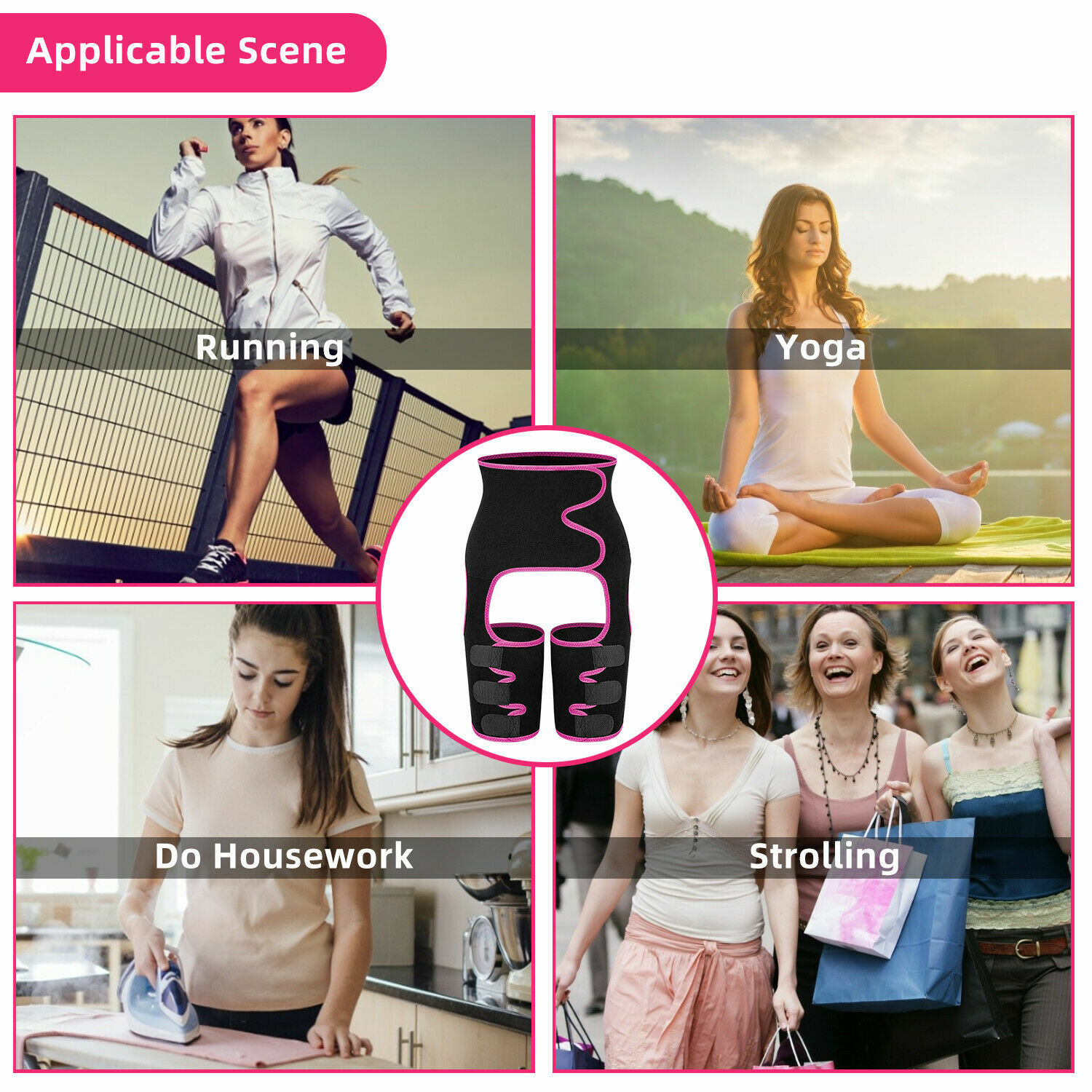 Waist Trainer, 3-in-1 Waist and Thigh Trimmer Butt Lifter Shapewear