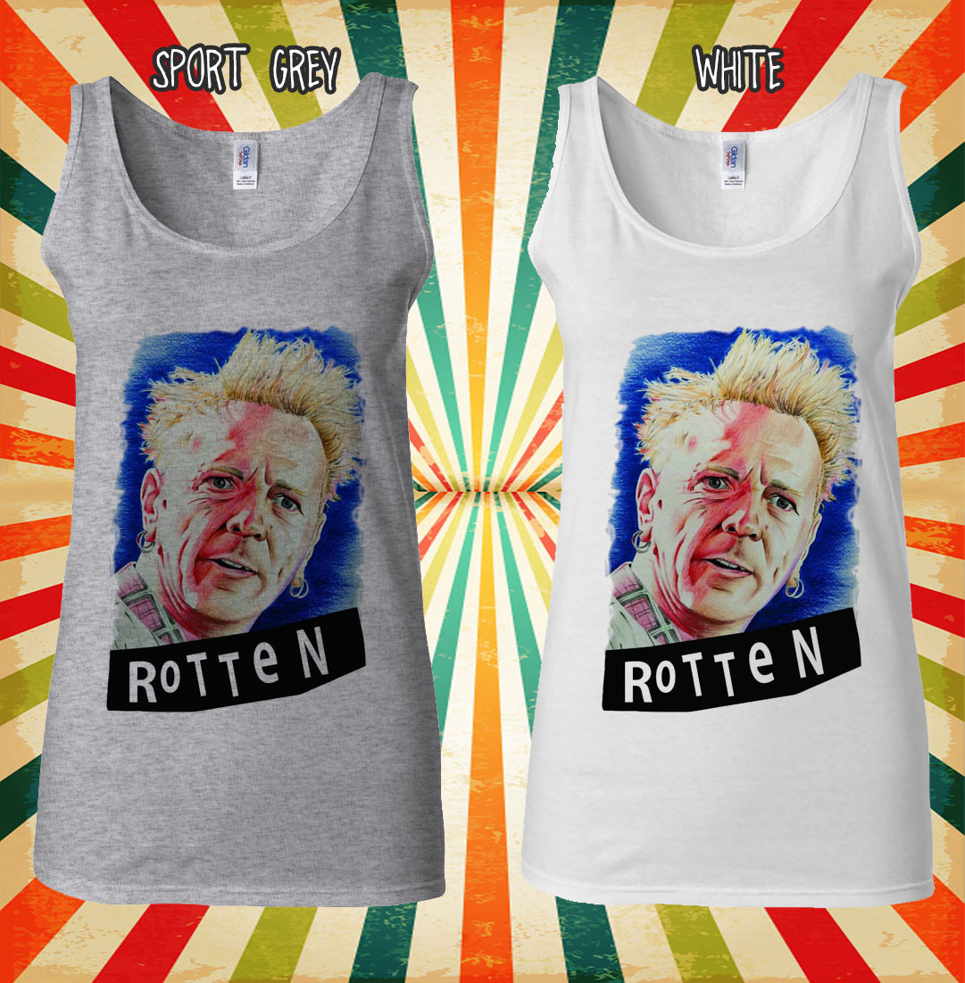Punk Rocker Jonny Rotten Sex Pistol Men Women Vest Tank Top Unisex T Shirt 2071