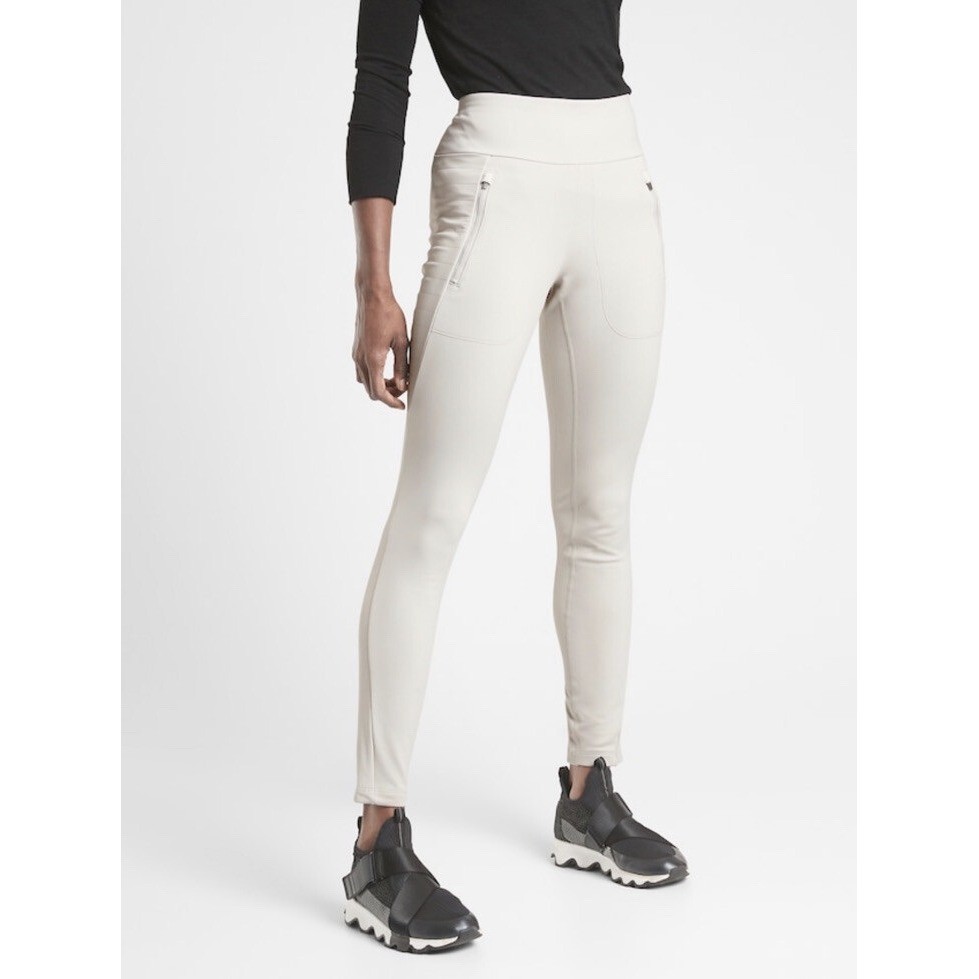 Athleta peak Hybrid fleece tight leggings size xl outdoor activities walking