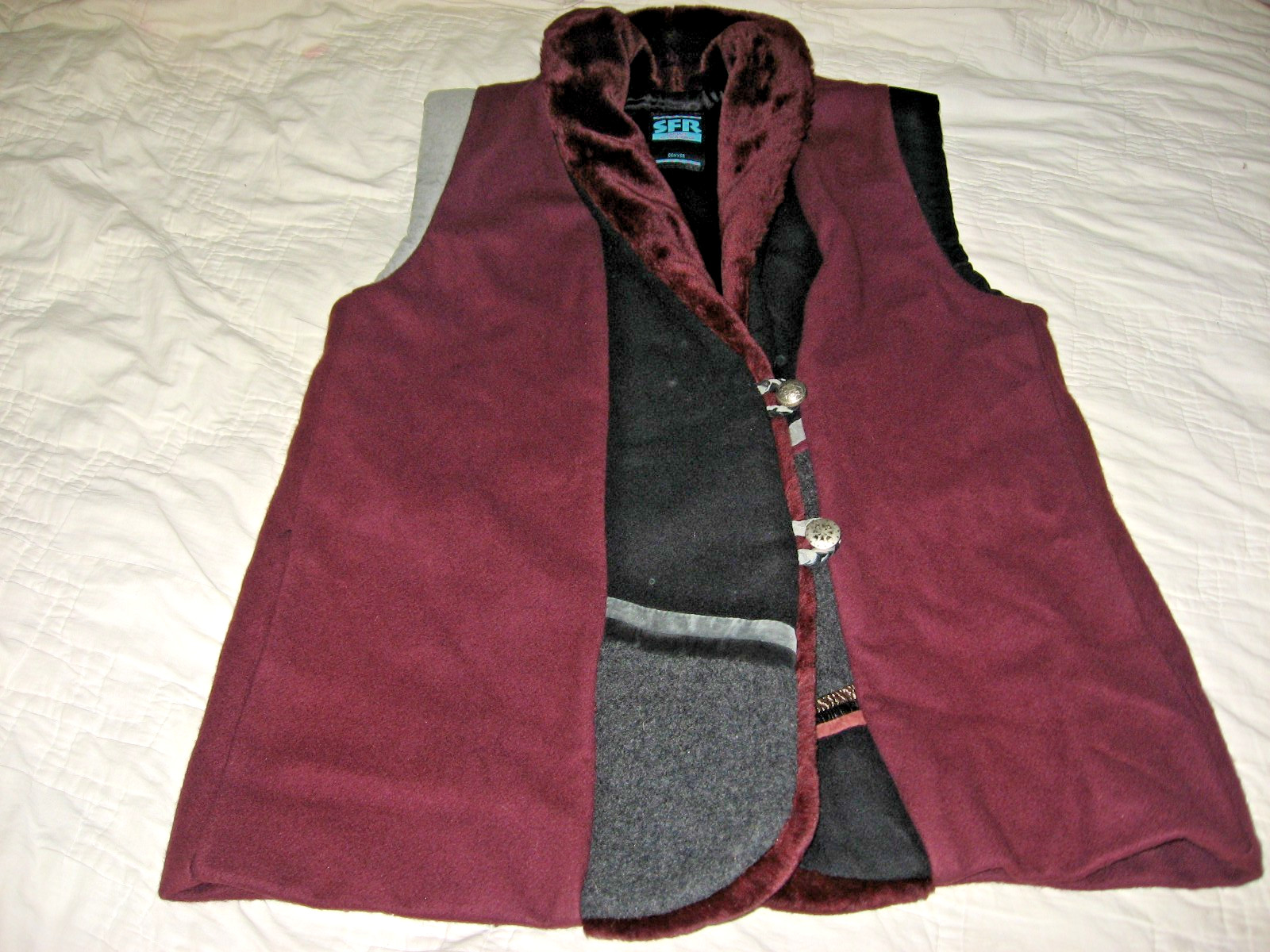 SFR Santa Fe Re Creations Denver Women’s Blended Fabric Vest Small USA