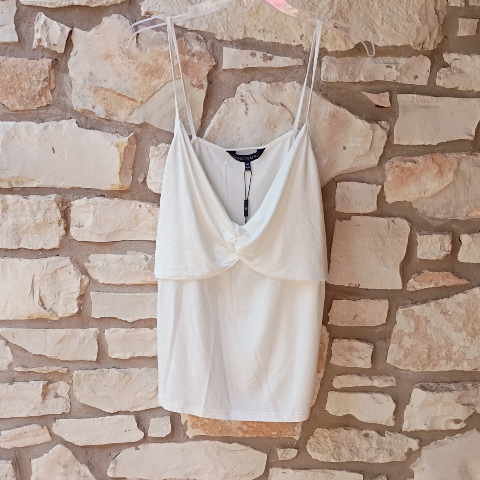 Ming Wang Women’s White Shaping Top Camisole Size M Hand Wash Only