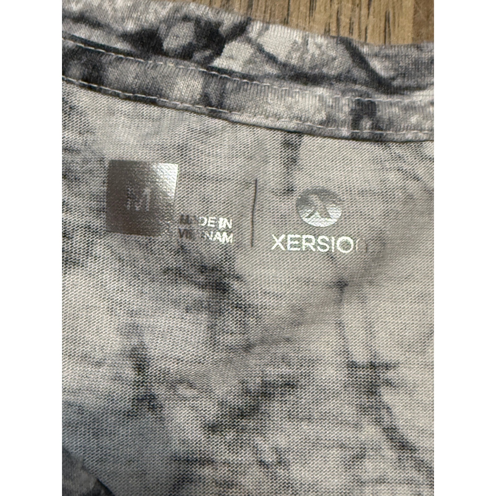 Xersion Tank Top Womens Medium Black Tie Dye Athletic Activewear Excellent