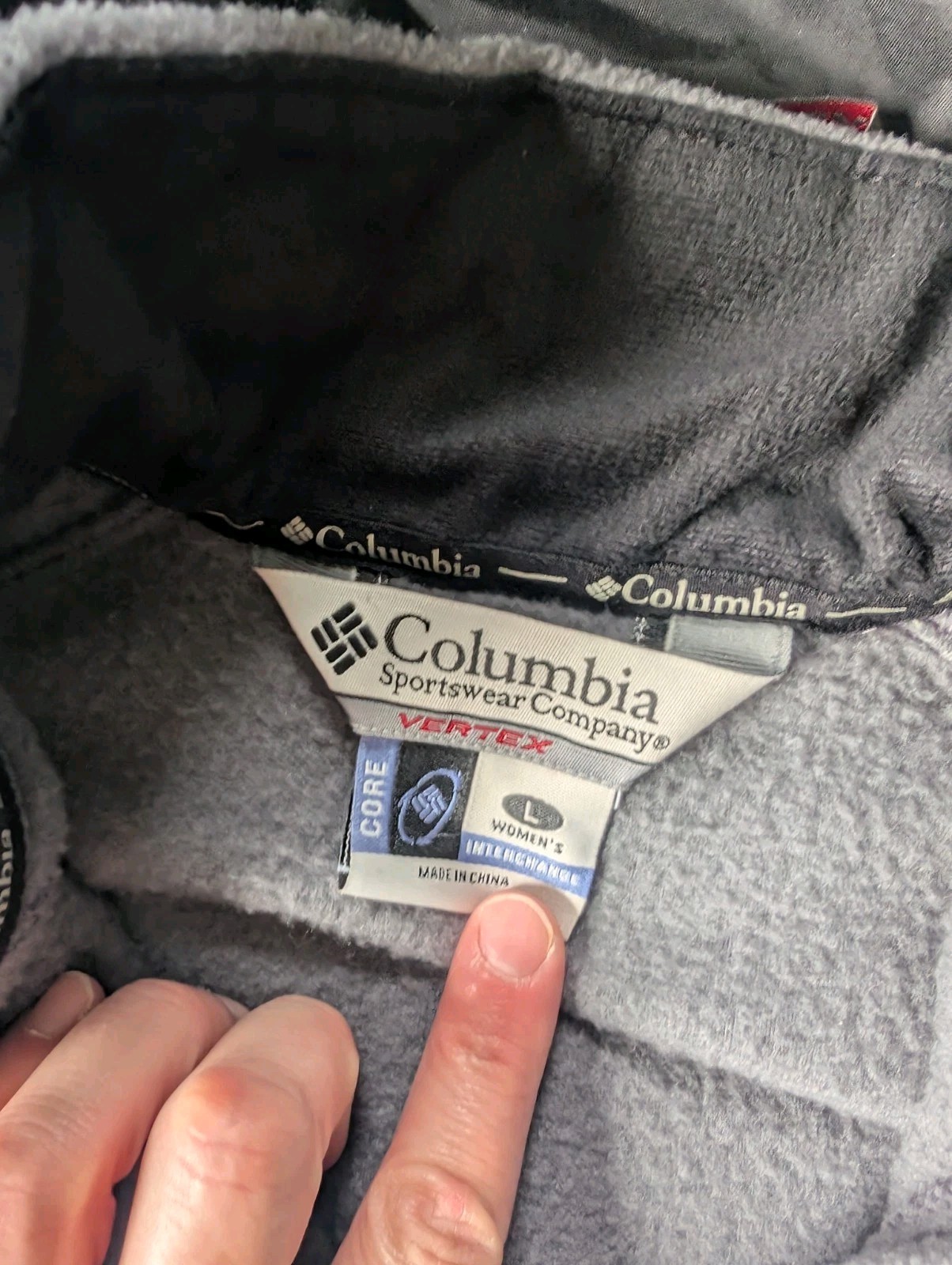 Columbia Jacket Women Lg BLK Vertex Full Zip Waterproof Removable Liner 3in1 Ski