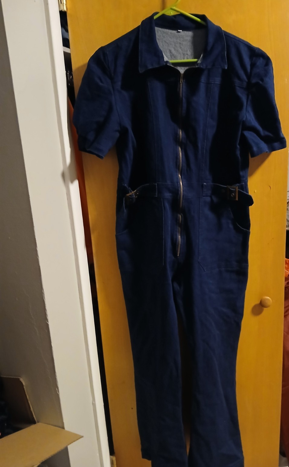 denim jumpsuit womens xl mislabeled as a 2x