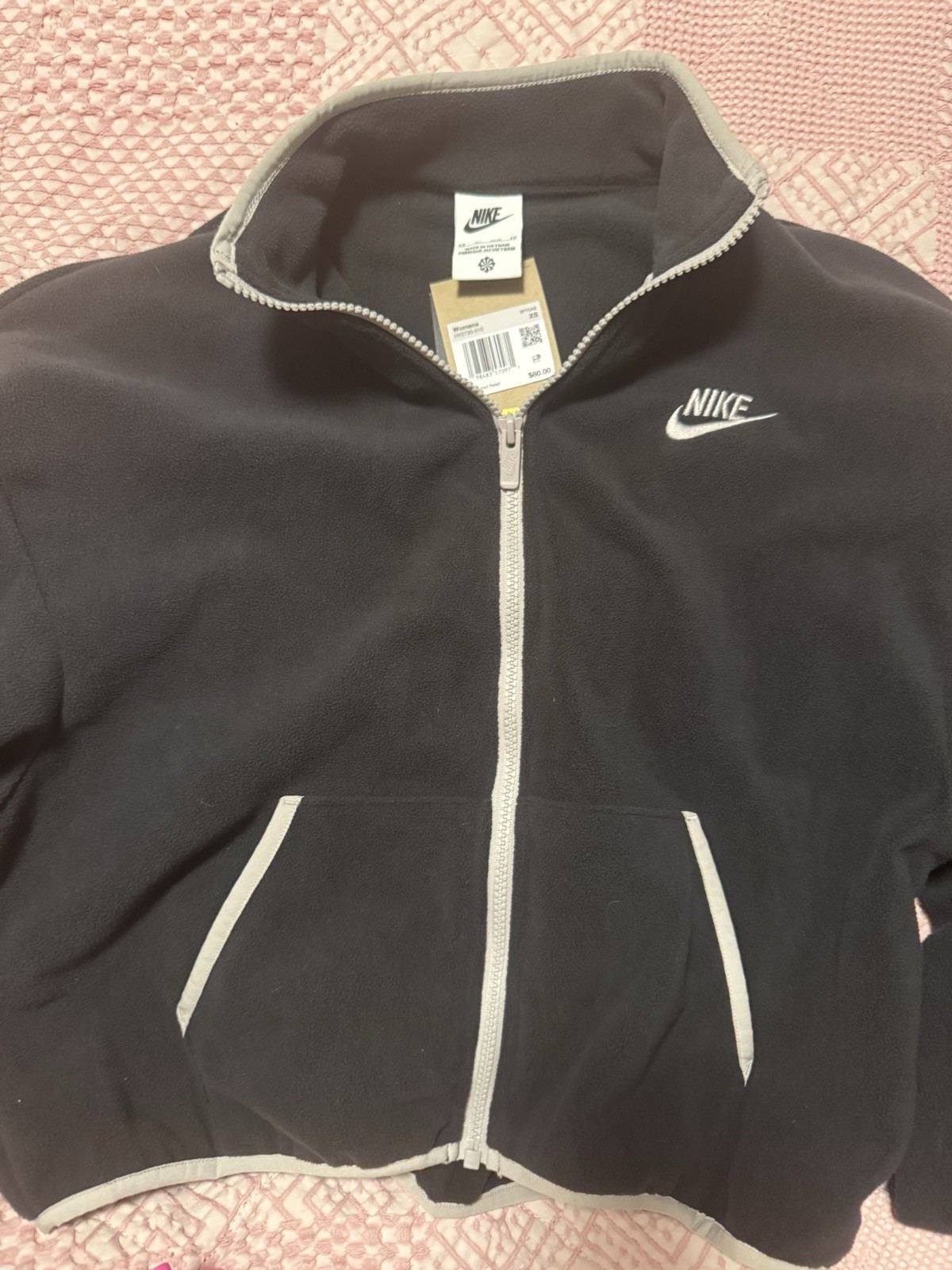 Women’s Nike Fleece Zip Up Jacket Size XS NWT