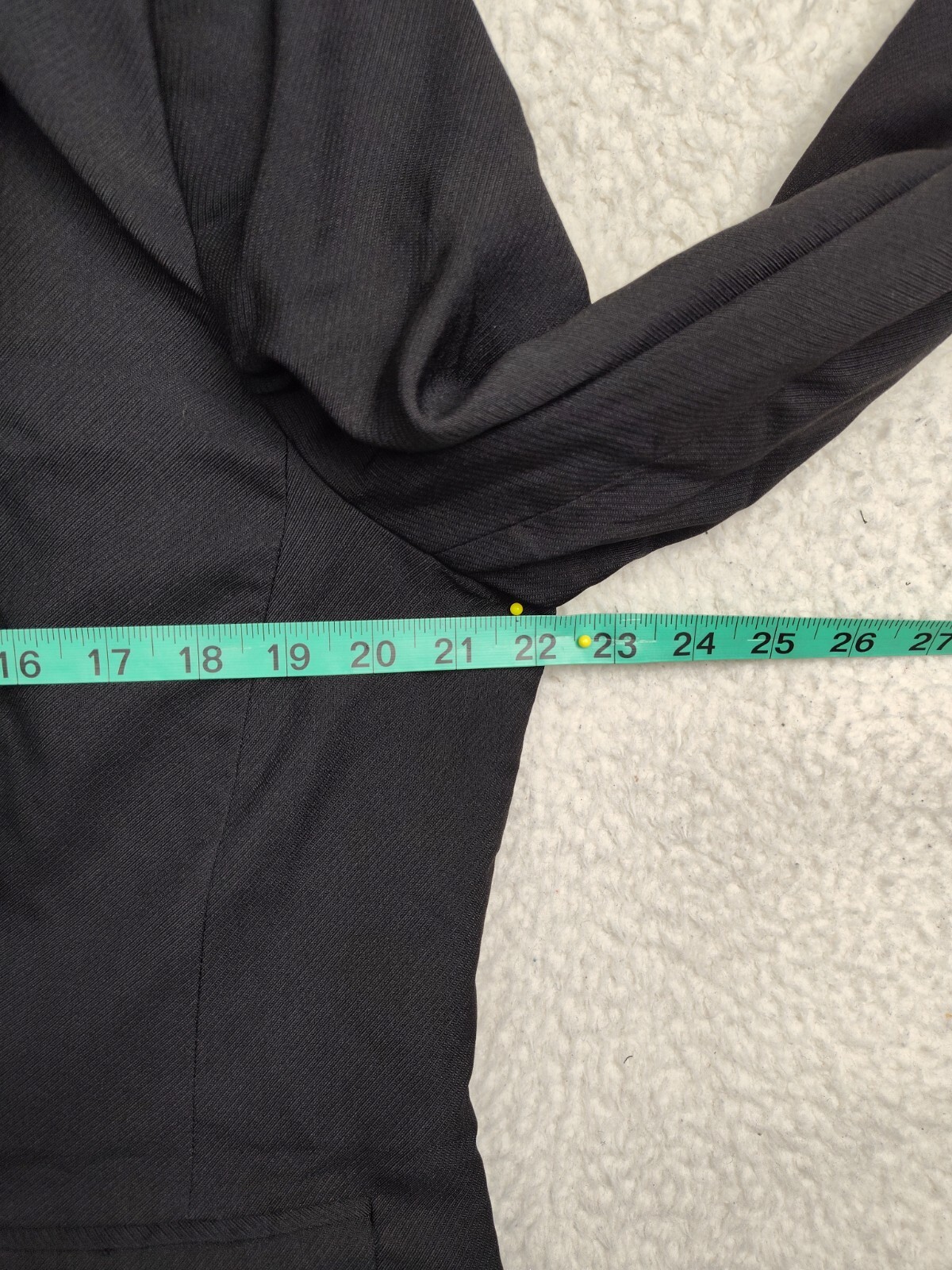 Le Suit Women Jacket 14 Black 100% Polyester Single Breasted Classic Fit Blazer