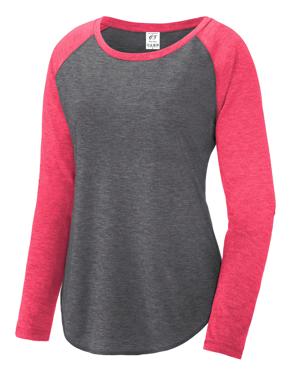 Gravity Threads Ladies Tri-Blend Moisture Wicking Performance Scoop Long Sleeve
