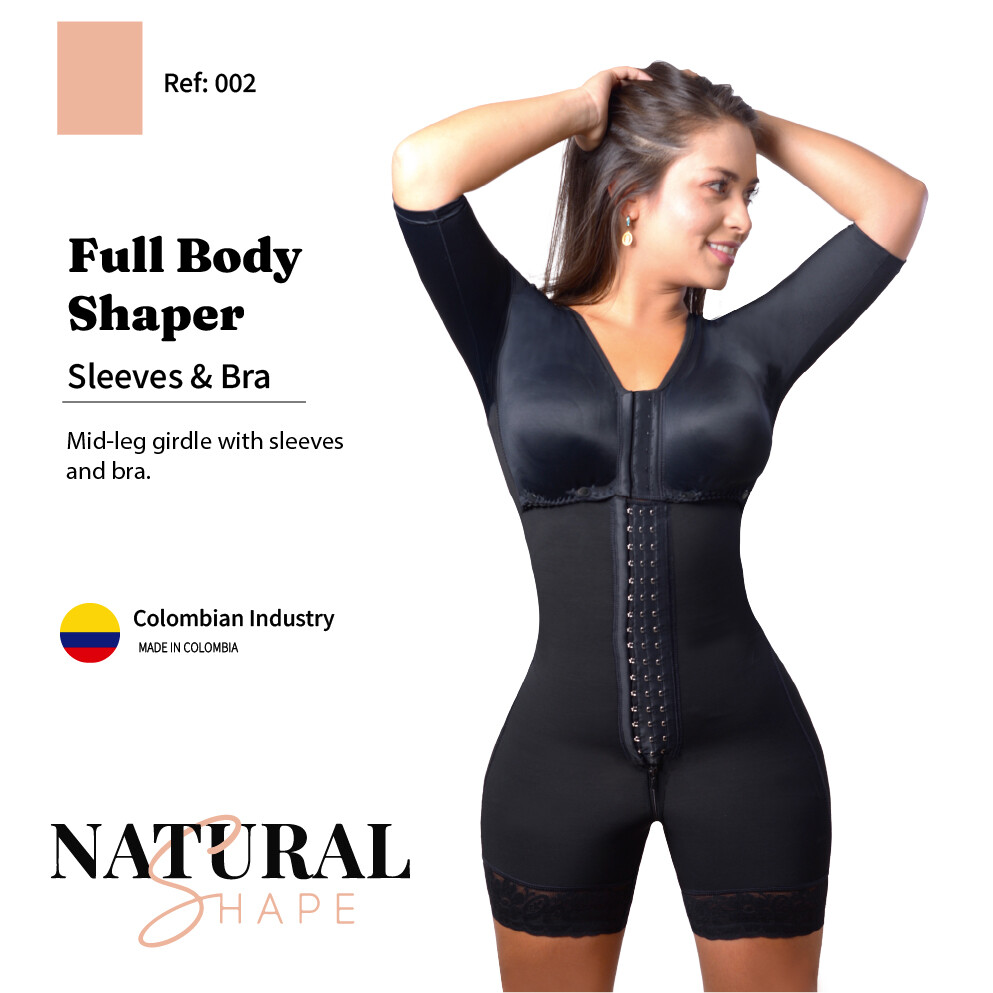 Post Surgery Shaper Sleeves & Bra / Faja Colombiana Entera con Mangas y Brasier