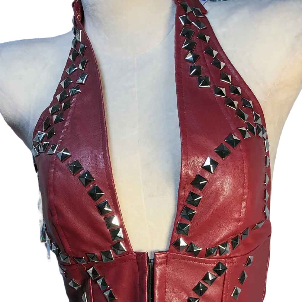 Goth Tops Gothic Tank Grunge Spiked Punk Rock Clothes Y2K Emo Clothing
