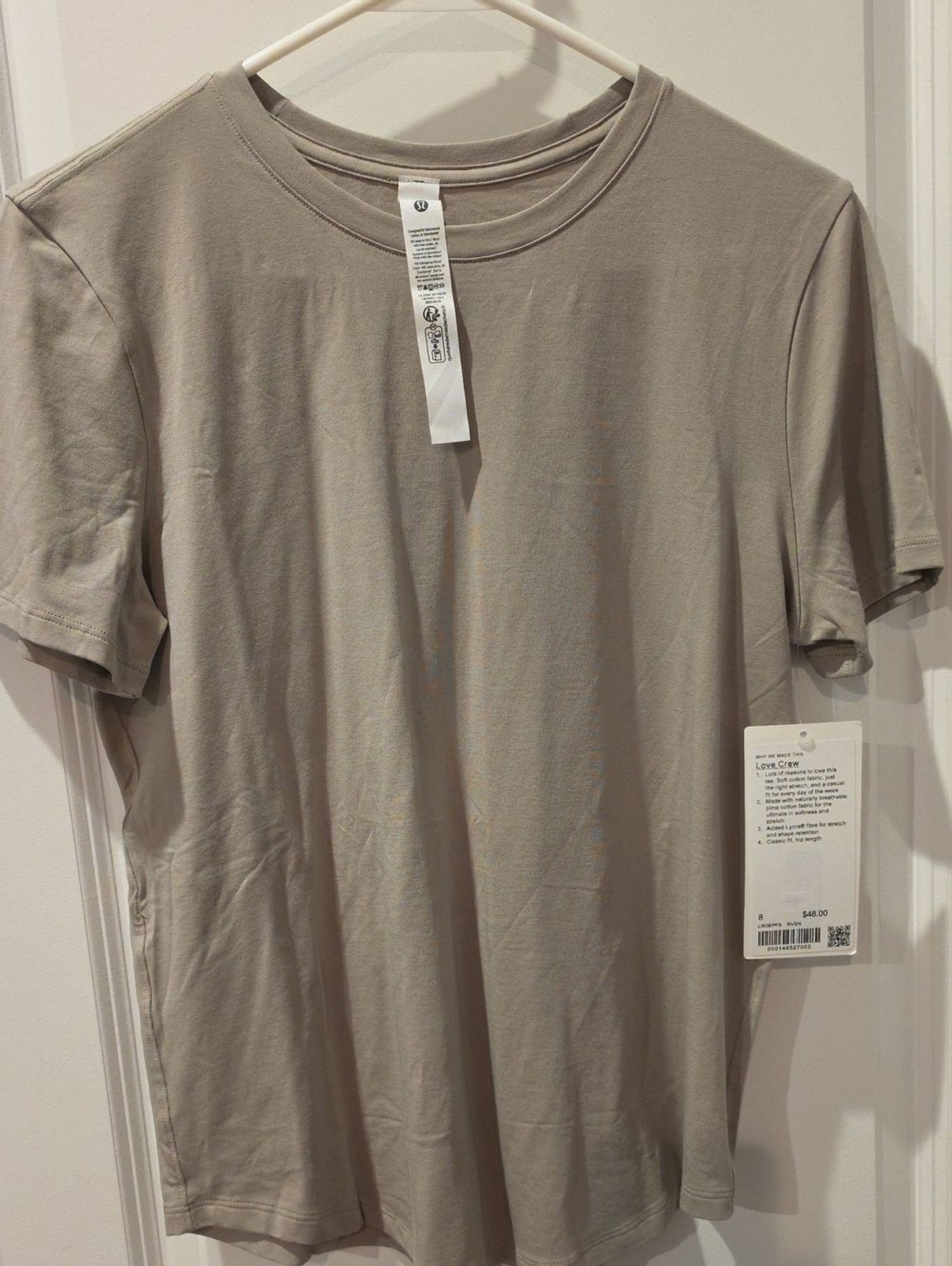 lululemon athletica Short Sleeve Love Crew – Taupe