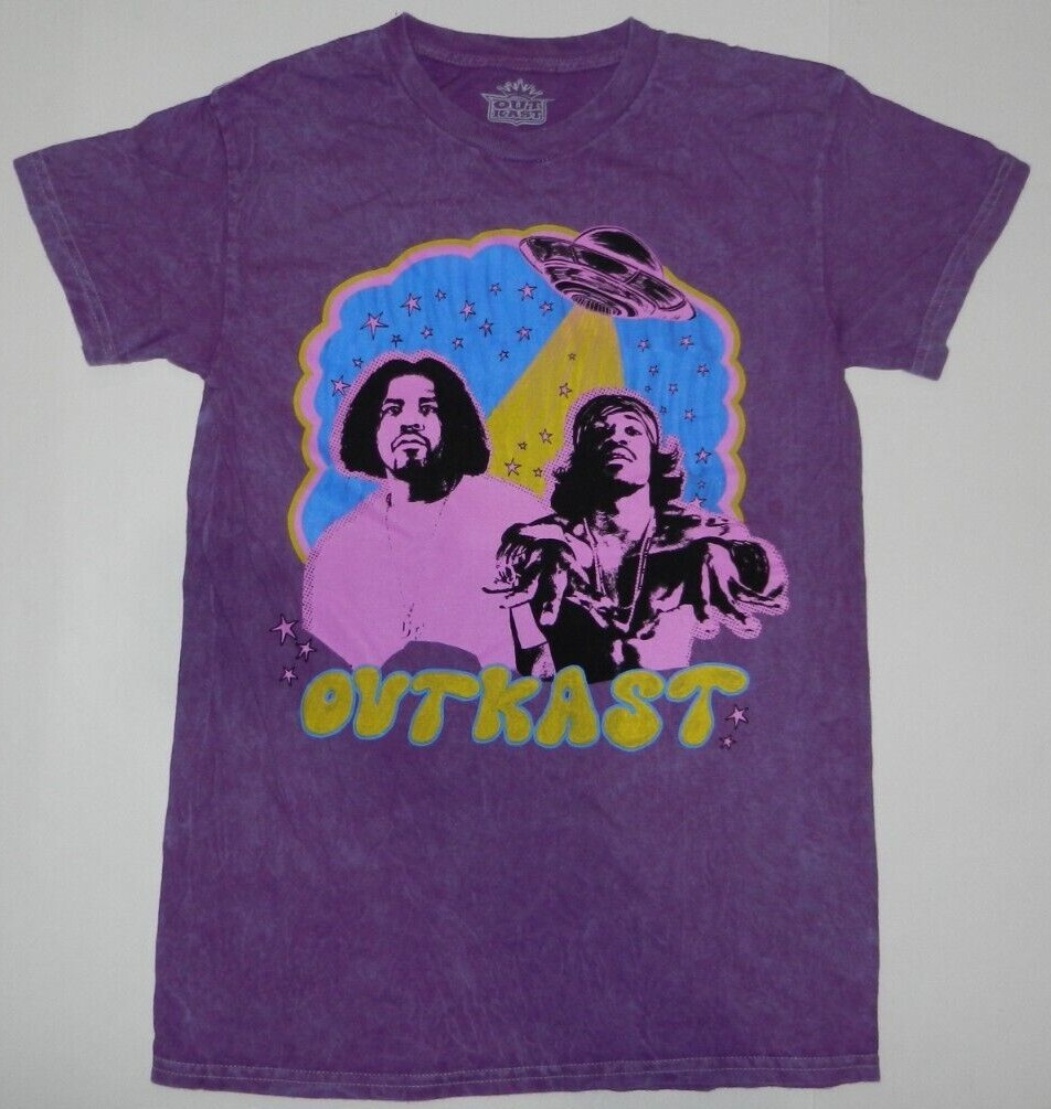 Outkast T-Shirt Short Sleeve Graphic Crew Neck Purple
