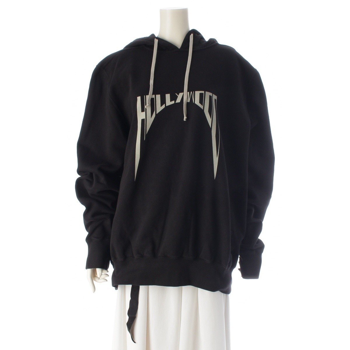 Rick Owens 25Stainless Steel Dark shadow cotton OVERSIZED HOODIE (Oversized …