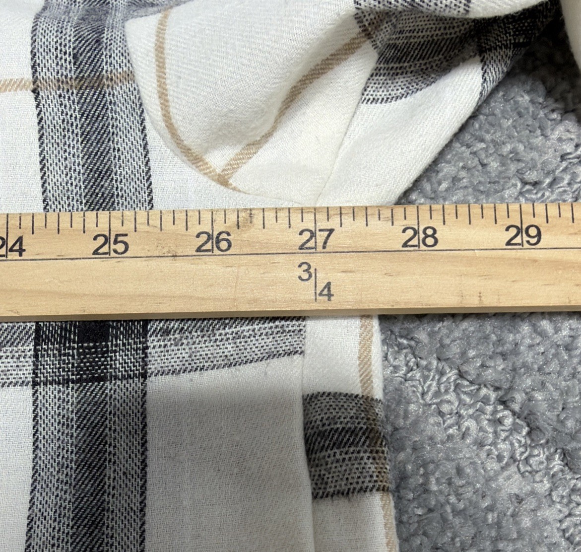 Charmed Hearts Women’s Plaid Hooded Shacket 3X Button Up
