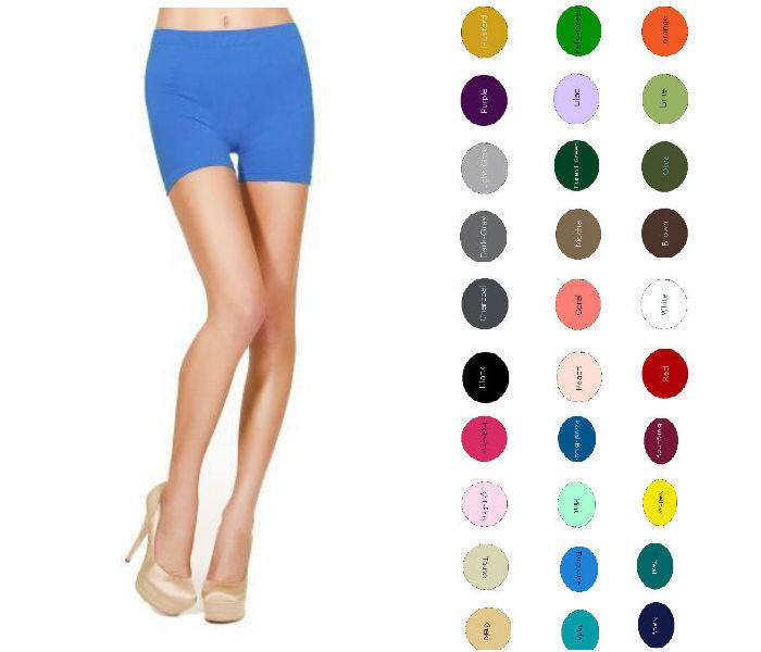 Women Cotton Spandex 4″ Inseam Exercise Gym Bike Yoga Shorts S-5XL 32 Colors USA