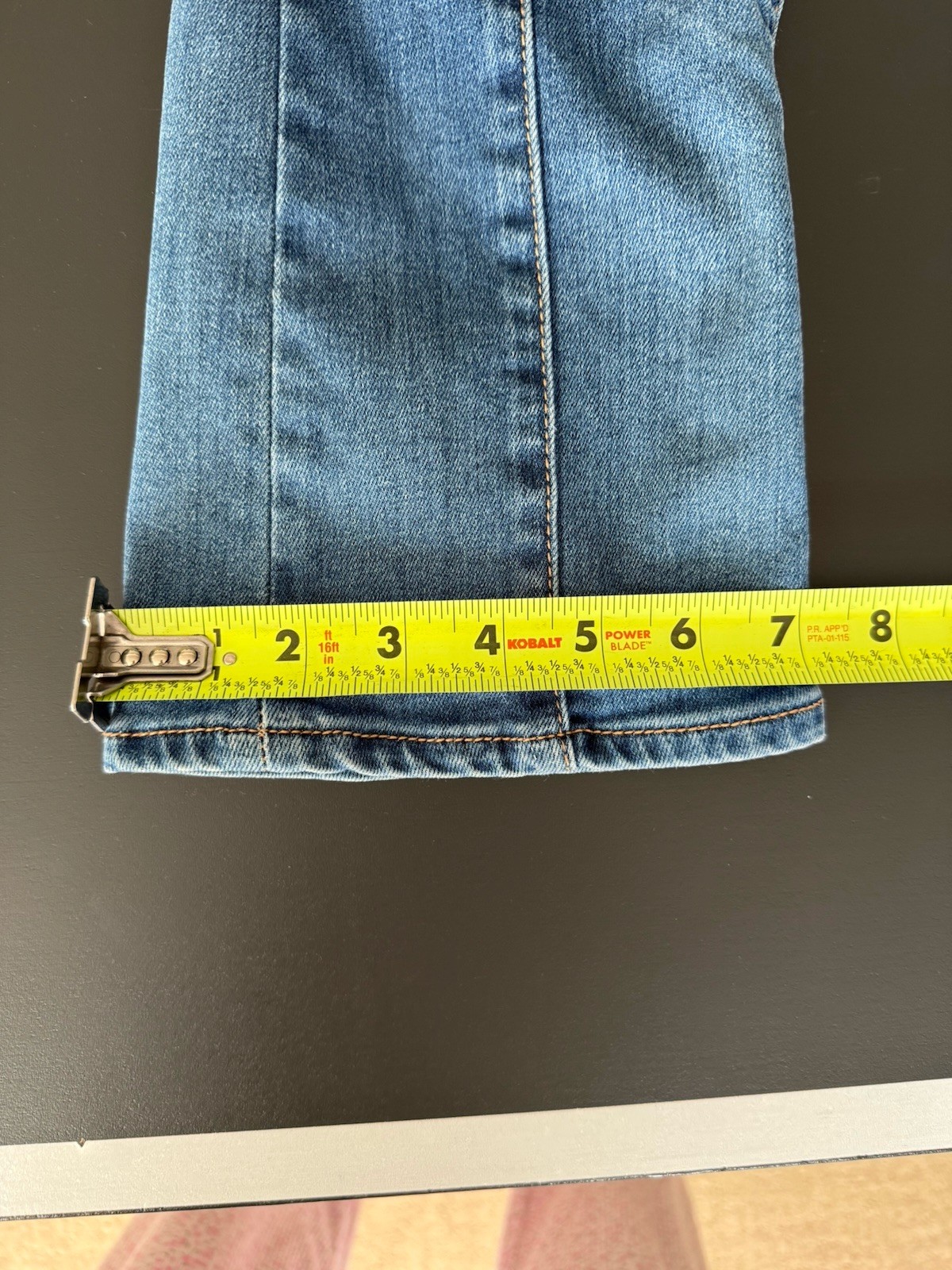 Pilcro and the Letterpress Women’s Blue Bootcut Jeans Slim Mid Rise Stretch