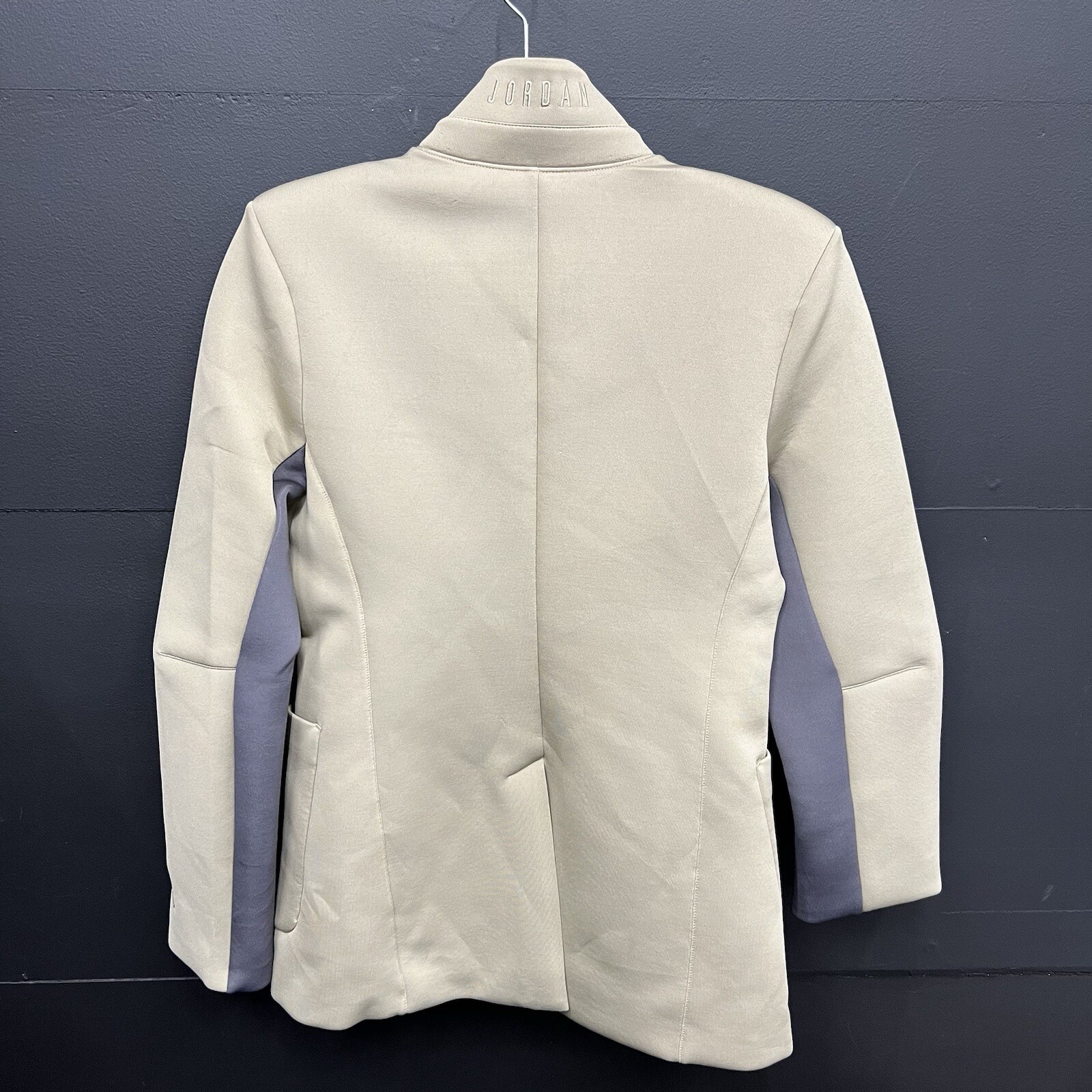 Jordan Classic Suit Jacket Size Small Womens Khaki Thunder Grey Brown $120