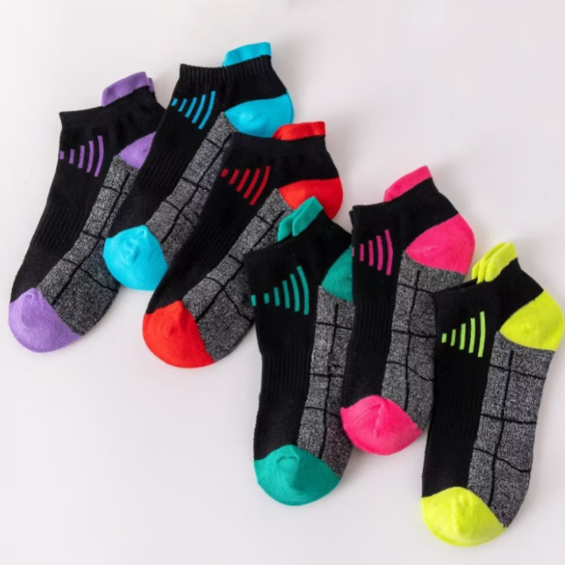 6Pairs Low Cut Ankle Athletic Sport Casual Women Mesh Solid Classic Cotton Socks