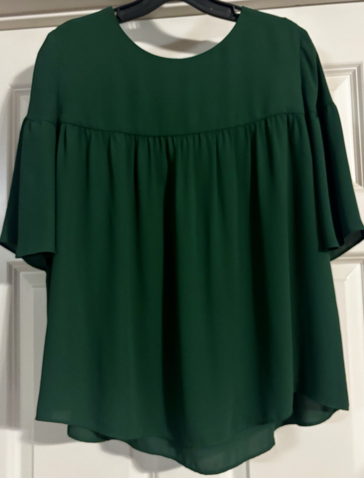 Ann Taylor Old Money Deep V Self Tie Back Quiet Luxury Scandi Minimal Size M