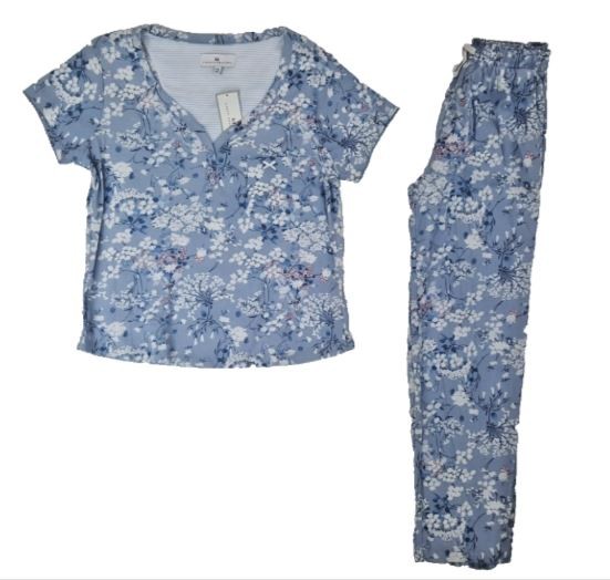 Karen Neuburger Women’s Girlfriend Knit Pajama Set, Whisper Floral, X-Large