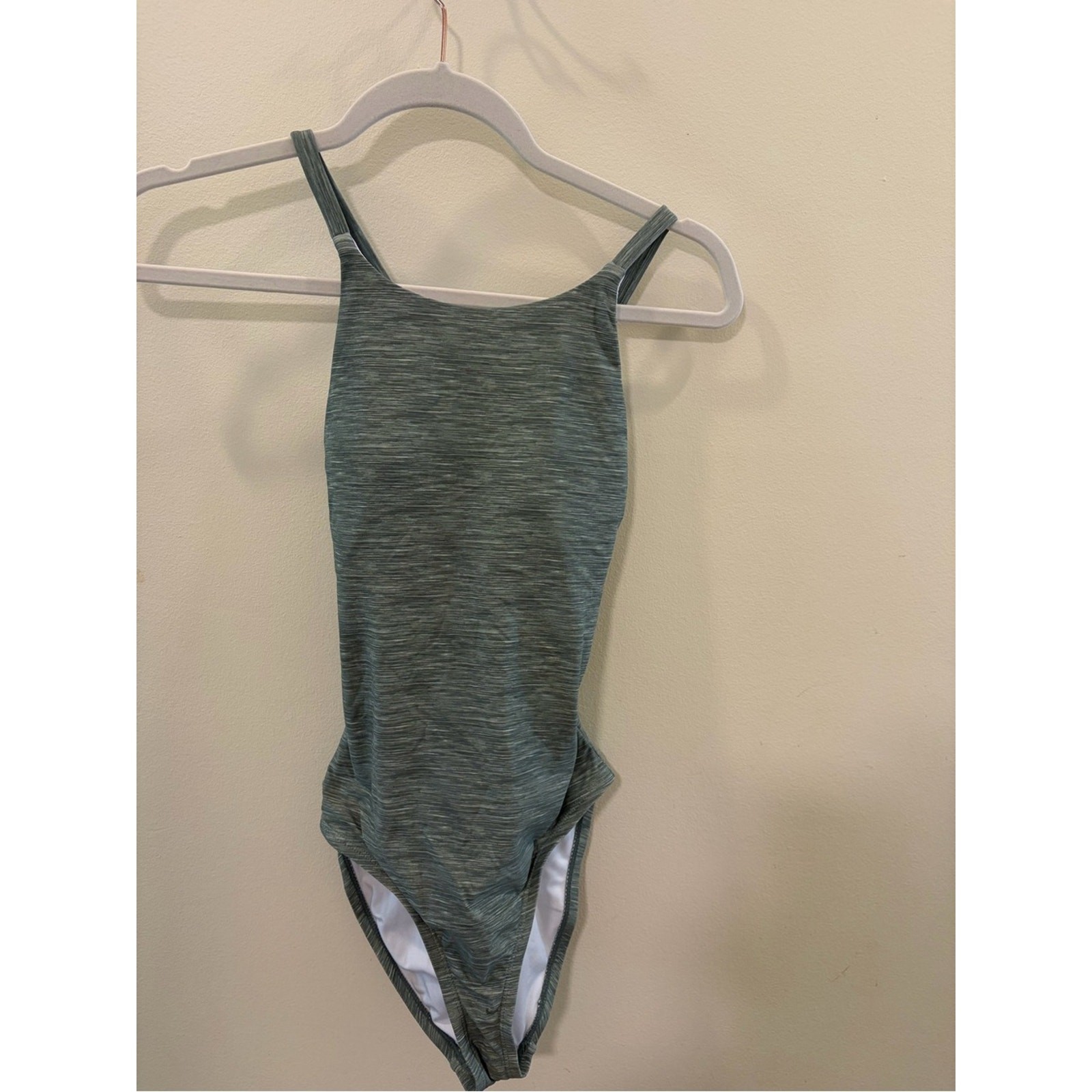Spyder Green Heather One-Piece Swimsuit, S