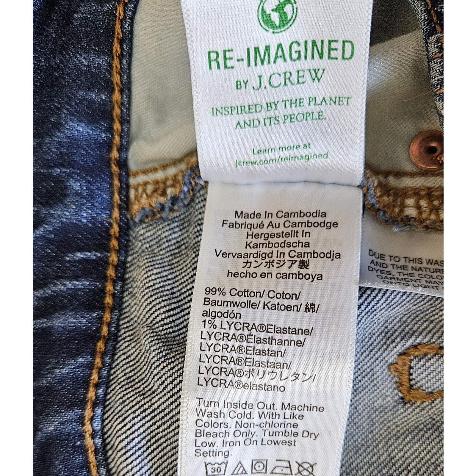 J CREW Women’s 29 All Day Jeans Medium Blue Straight Wide Leg 99% Cotton 29 x 29