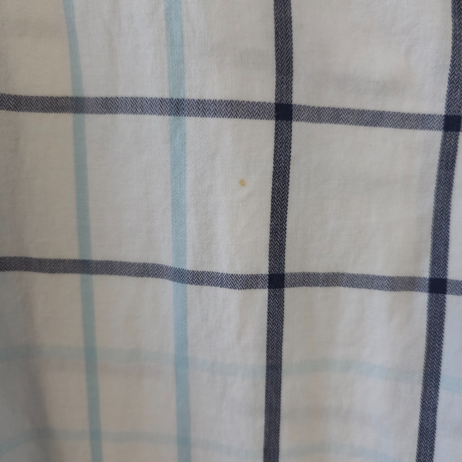Columbia Shirt Womens 3X White Blue Plaid Anytime Casual Button Up Cuff Sleeve